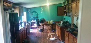 Water Damage And Fire Damage Restoration Of Kitchen
